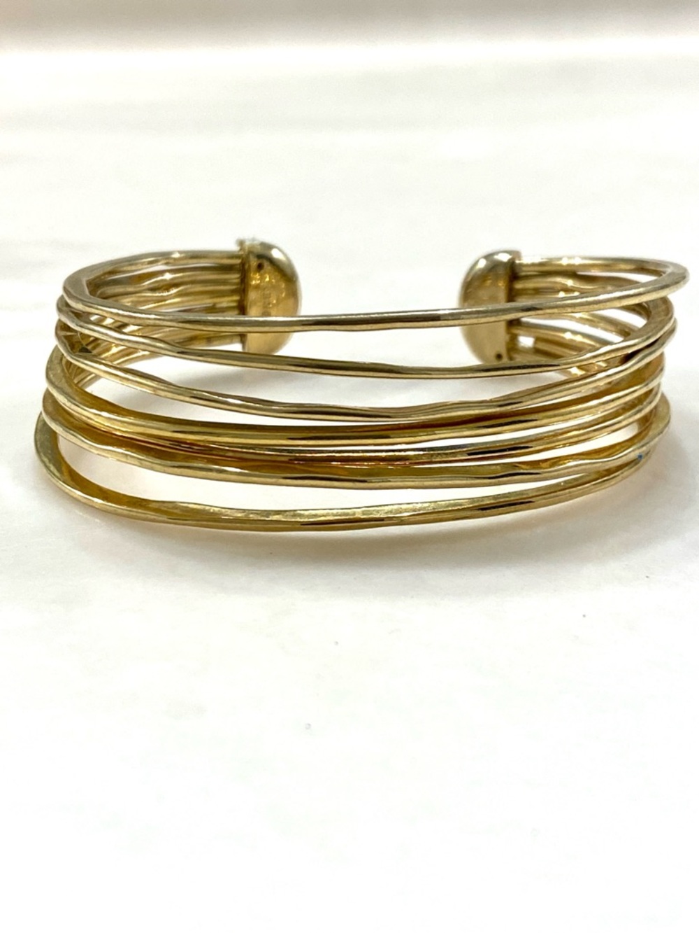 Monet Gold Multi-Strand Open Cuff Bracelet